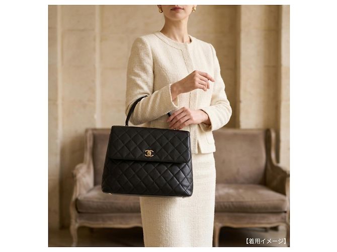 Borsa Chanel Top Handle Matelassé Nero - vista 18