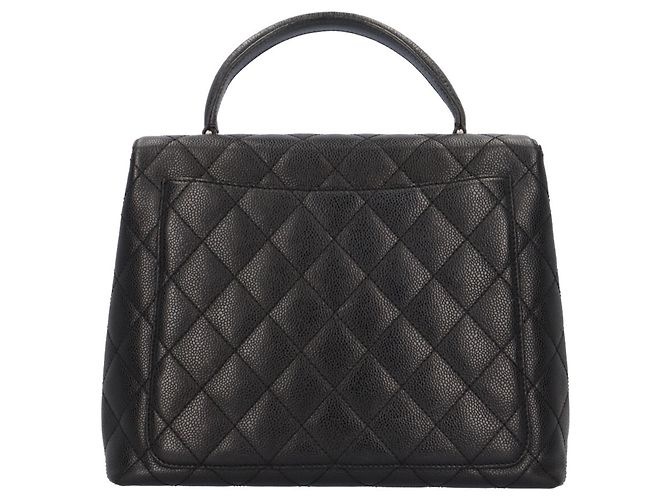 Borsa Chanel Top Handle Matelassé Nero - vista 3
