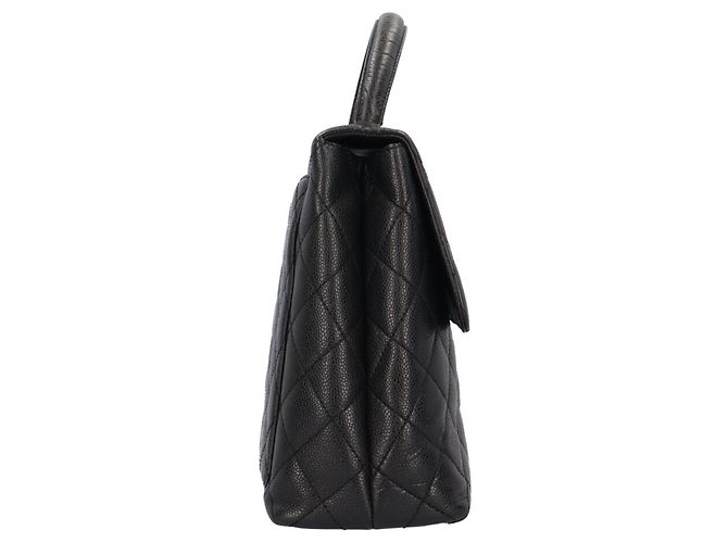 Borsa Chanel Top Handle Matelassé Nero - vista 4