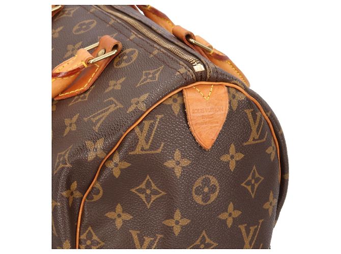 Borsa Louis Vuitton Speedy 30 Monogram Marrone - vista 13