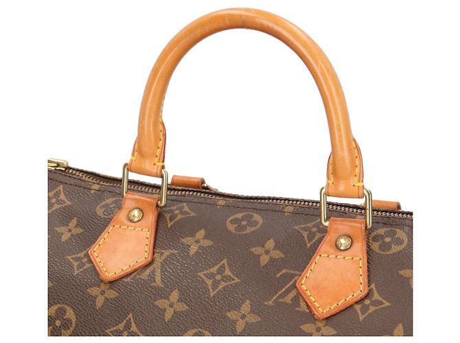 Borsa Louis Vuitton Speedy 30 Monogram Marrone - vista 14