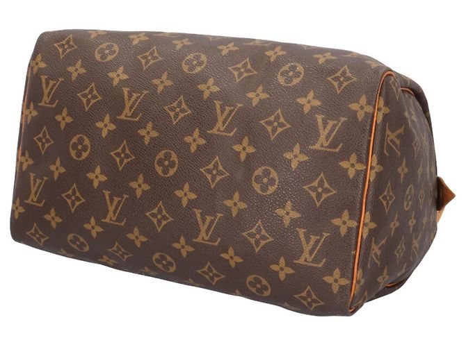 Borsa Louis Vuitton Speedy 30 Monogram Marrone - vista 5
