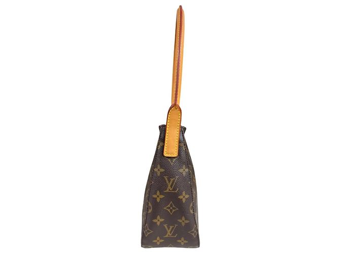 Borsa a tracolla Louis Vuitton Looping MM Monogram Marrone - vista 3