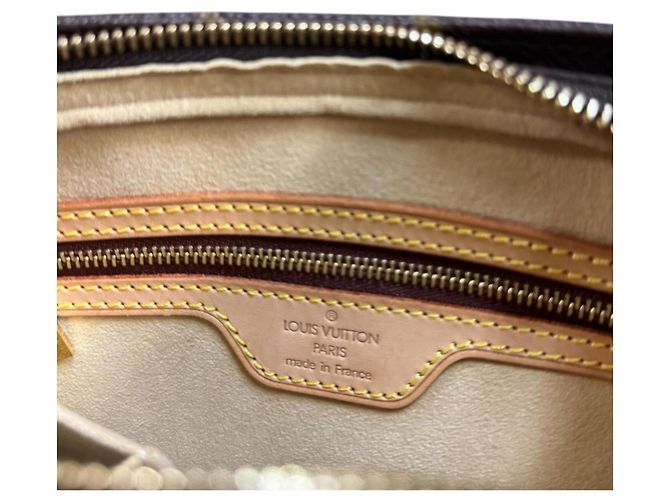 Borsa a tracolla Louis Vuitton Looping MM Monogram Marrone - vista 5