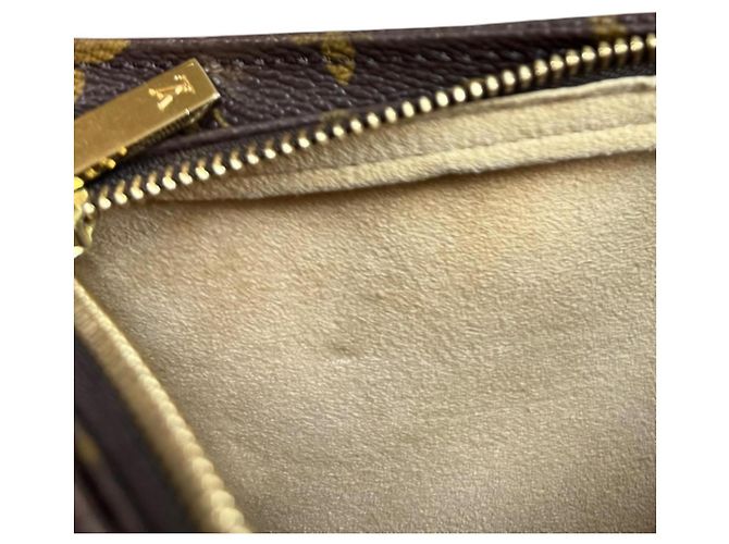 Borsa a tracolla Louis Vuitton Looping MM Monogram Marrone - vista 7