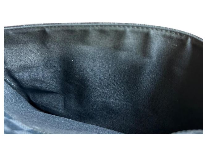 Borsa a tracolla Louis Vuitton District MM Damier Graphite Marrone Nero - vista 8