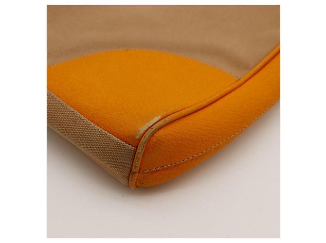 Prada Zweifarbige Schultertasche Beige Orange - Ansicht 9