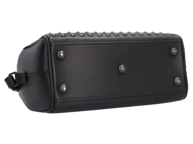 Borsa a tracolla Saint Laurent Studded Classic Baby Duffle Nero - vista 5
