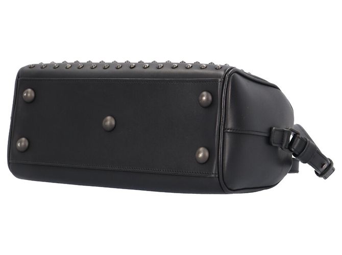 Borsa a tracolla Saint Laurent Studded Classic Baby Duffle Nero - vista 6