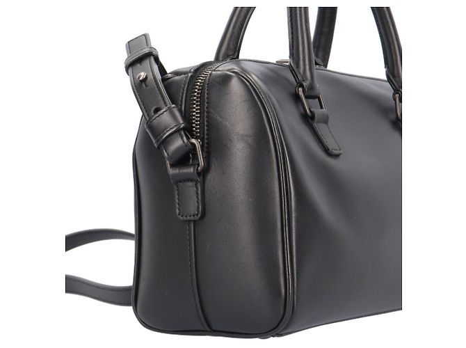 Borsa a tracolla Saint Laurent Studded Classic Baby Duffle Nero - vista 9