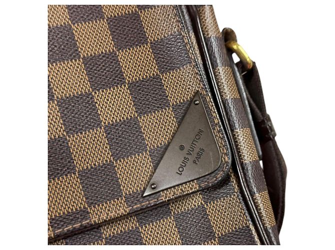 Borsa a tracolla Louis Vuitton Shelton MM Damier Marrone - vista 14