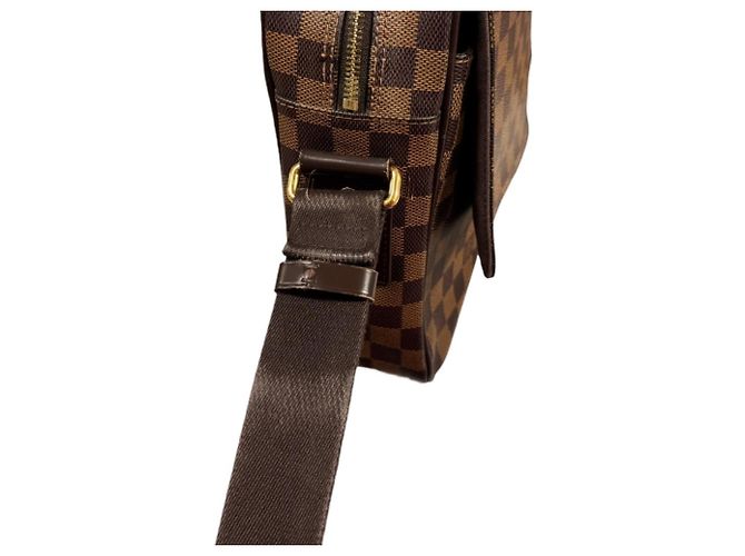 Borsa a tracolla Louis Vuitton Shelton MM Damier Marrone - vista 15