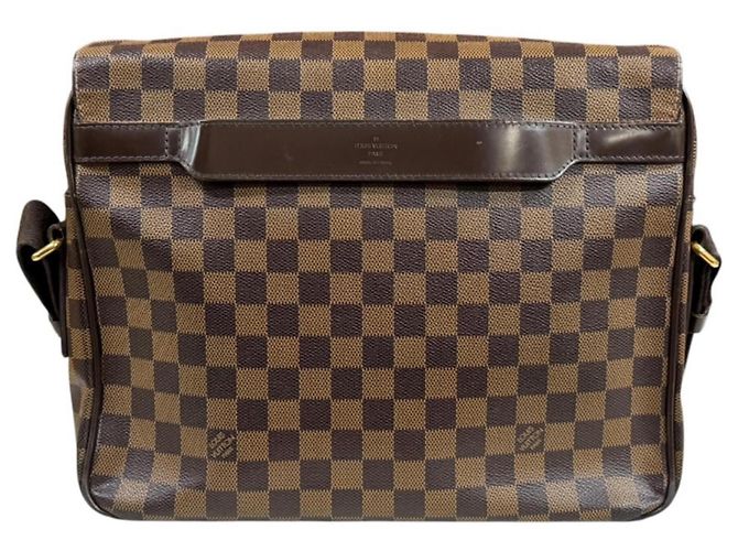 Borsa a tracolla Louis Vuitton Shelton MM Damier Marrone - vista 3