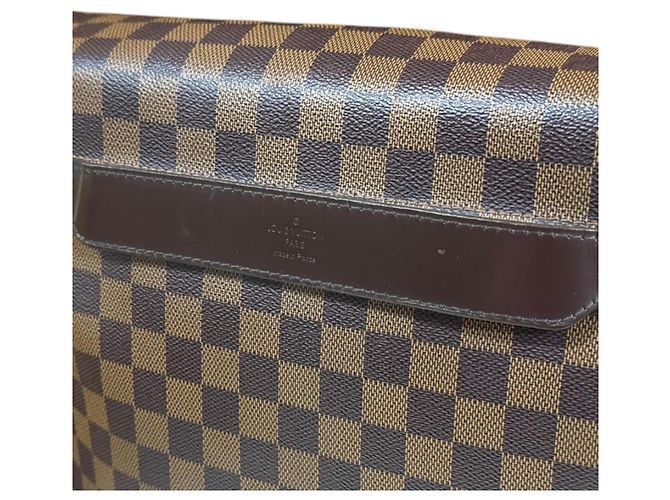 Borsa a tracolla Louis Vuitton Shelton MM Damier Marrone - vista 8