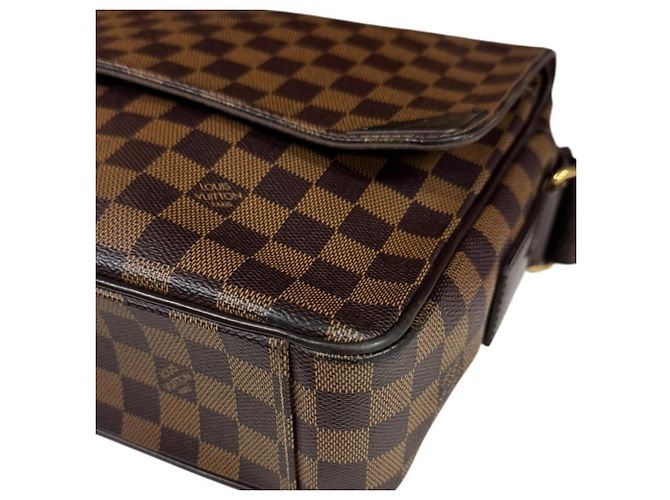 Borsa a tracolla Louis Vuitton Shelton MM Damier Marrone - vista 9