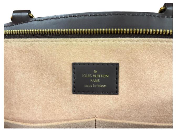 Borsa a tracolla Louis Vuitton Kensington Bowling Damier Marrone - vista 10
