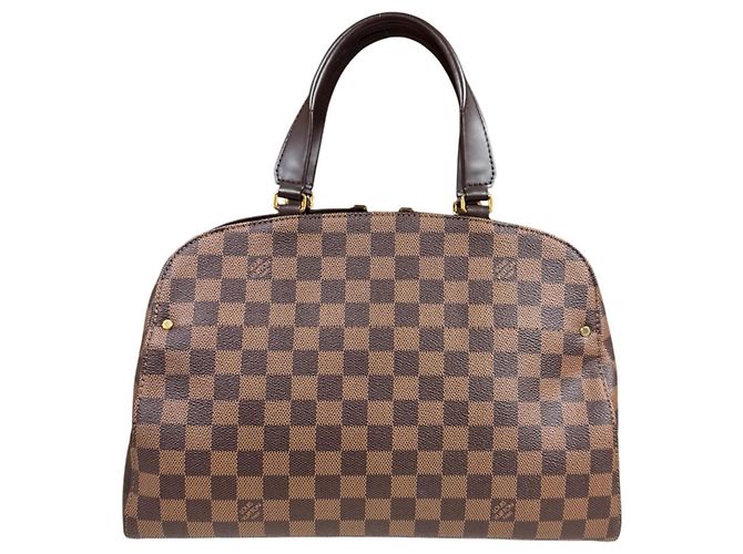 Borsa a tracolla Louis Vuitton Kensington Bowling Damier Marrone - vista 3
