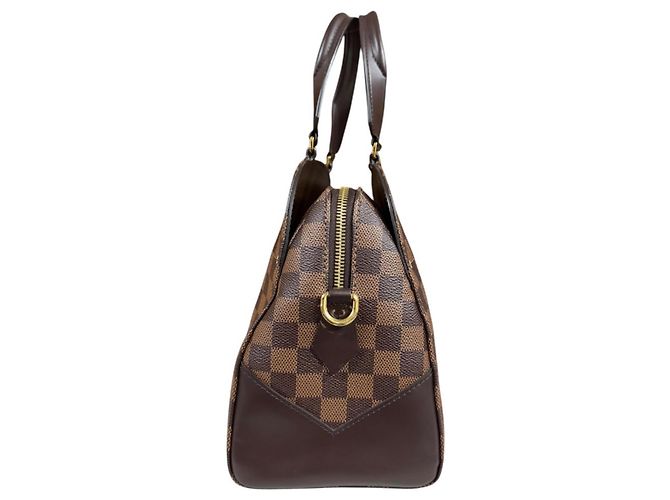 Borsa a tracolla Louis Vuitton Kensington Bowling Damier Marrone - vista 4