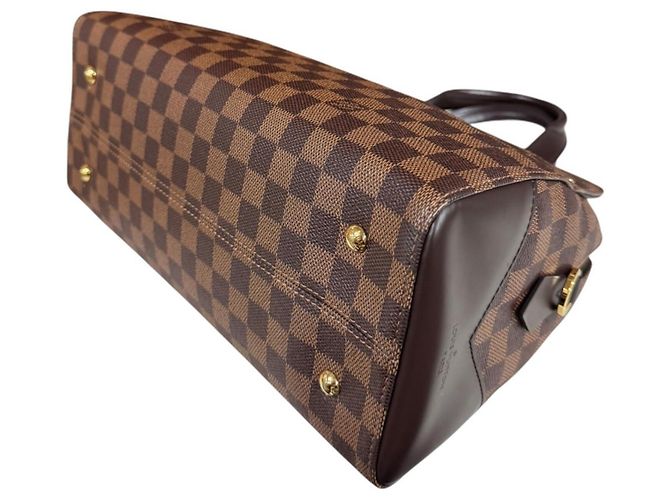 Borsa a tracolla Louis Vuitton Kensington Bowling Damier Marrone - vista 6
