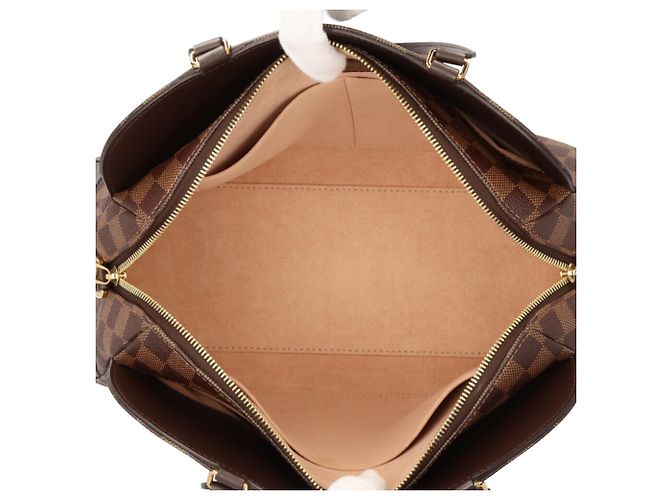 Borsa a tracolla Louis Vuitton Kensington Bowling Damier Marrone - vista 7