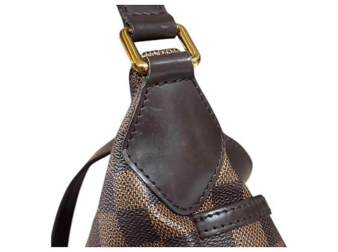 Borsa a tracolla Louis Vuitton Bloomsbury PM Damier Marrone - vista 14