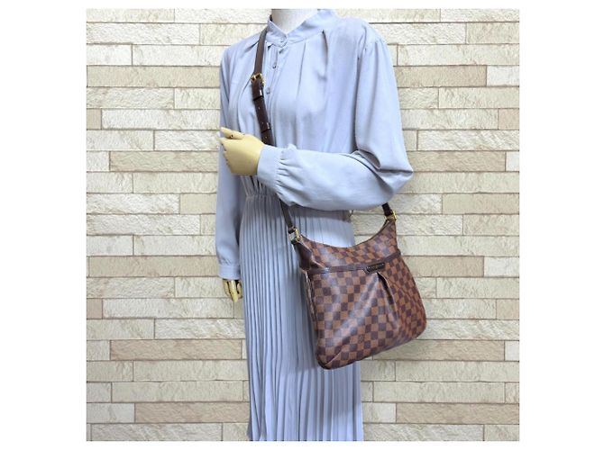 Borsa a tracolla Louis Vuitton Bloomsbury PM Damier Marrone - vista 2