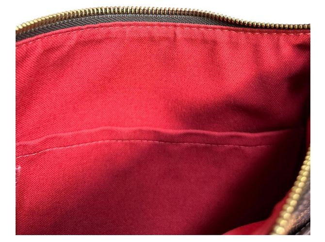 Borsa a tracolla Louis Vuitton Bloomsbury PM Damier Marrone - vista 8
