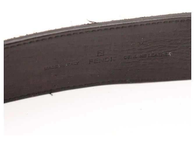 Cinturón Fendi FF Buckle Negro - vista 4