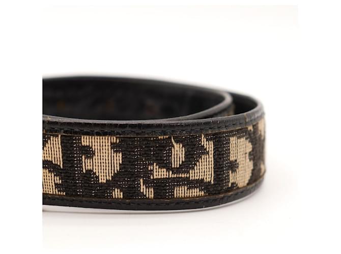 Cinto Christian Dior CD Monogram Preto Bege - vista 2