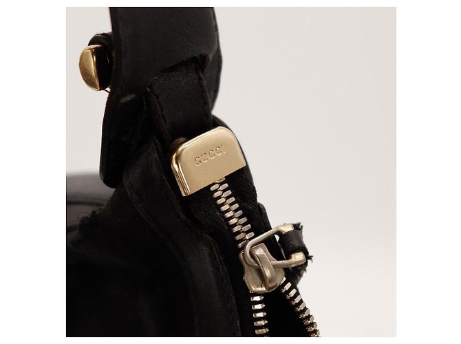 Bolsa Hobo Gucci em tela monogramada com tachas Preto - vista 12