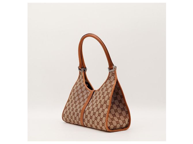 Borsa Hobo Jackie in tela monogram Gucci Marrone Monogramma - vista 4