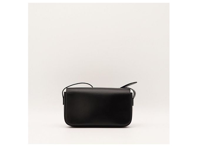 Céline Borsa a tracolla Triomphe in pelle di vitello Nero - vista 3