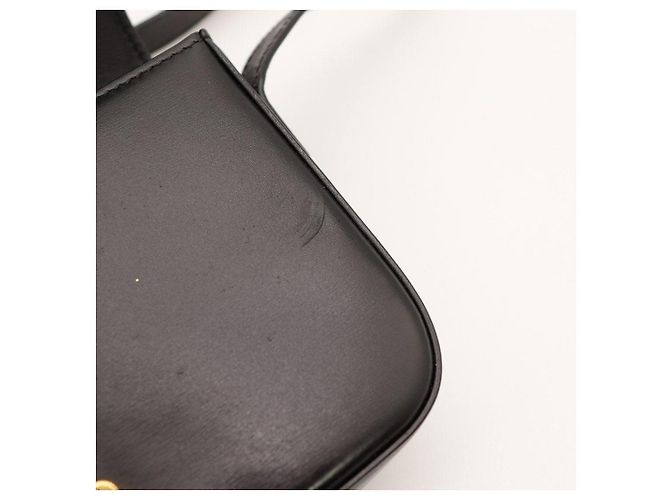Céline Borsa a tracolla Triomphe in pelle di vitello Nero - vista 9