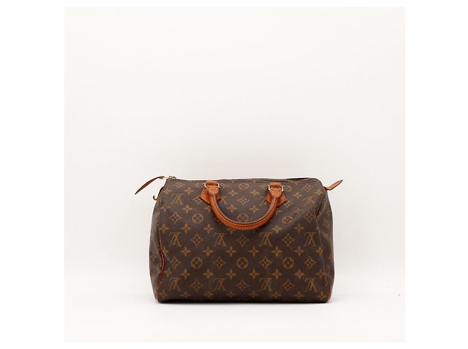 Borsa Louis Vuitton Speedy 30 Monogram Canvas Marrone Monogramma - vista 4