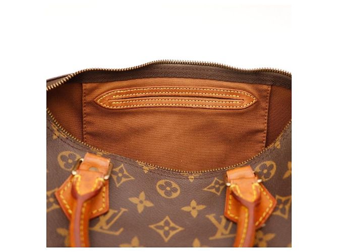 Borsa Louis Vuitton Speedy 30 Monogram Canvas Marrone Monogramma - vista 7