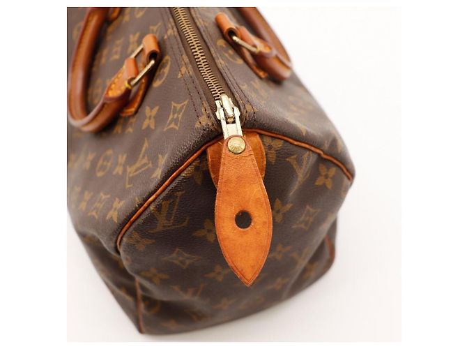 Borsa Louis Vuitton Speedy 30 Monogram Canvas Marrone Monogramma - vista 9
