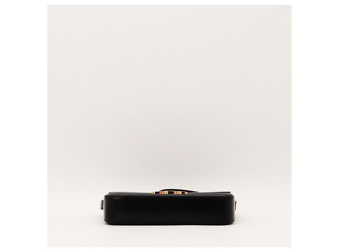 Céline Bolso de hombro Celine Triomphe en piel negra Negro - vista 5
