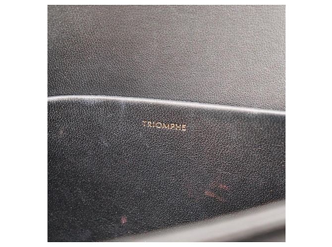 Céline Bolso de hombro Celine Triomphe en piel negra Negro - vista 9