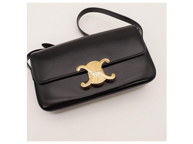 Céline Triomphe Schultertasche Schwarz - Ansicht 6