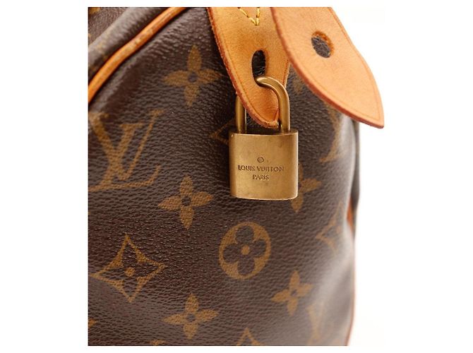 Borsa Louis Vuitton Speedy 30 Monogram Canvas Marrone Monogramma - vista 10