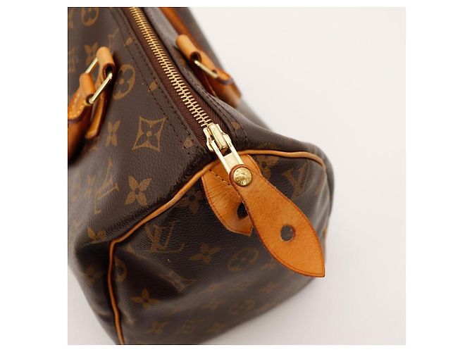 Borsa Louis Vuitton Speedy 30 Monogram Canvas Marrone Monogramma - vista 9