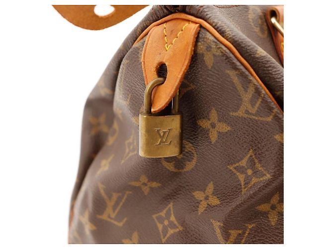 Borsa a mano Louis Vuitton Speedy 30 Monogram Canvas Marrone Monogramma - vista 11