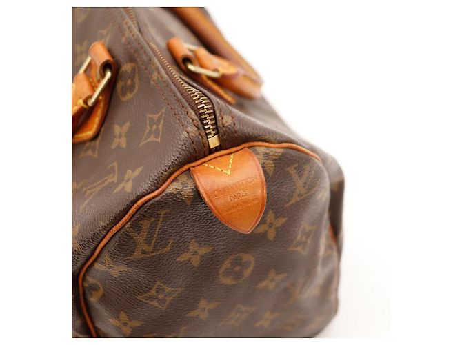 Borsa a mano Louis Vuitton Speedy 30 Monogram Canvas Marrone Monogramma - vista 12
