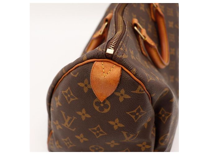 Borsa Louis Vuitton Speedy 30 Monogram Canvas Marrone Monogramma - vista 11