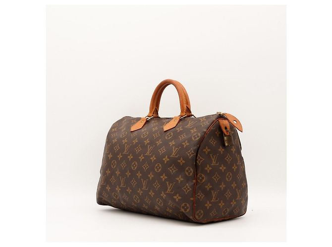 Borsa Louis Vuitton Speedy 30 Monogram Canvas Marrone Monogramma - vista 2