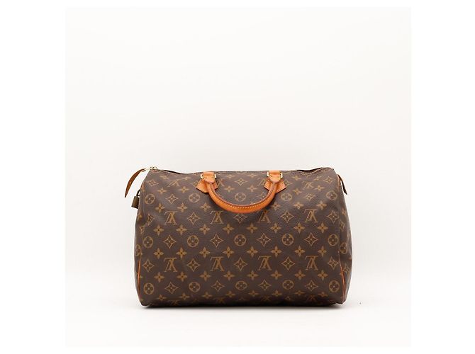Borsa Louis Vuitton Speedy 30 Monogram Canvas Marrone Monogramma - vista 4