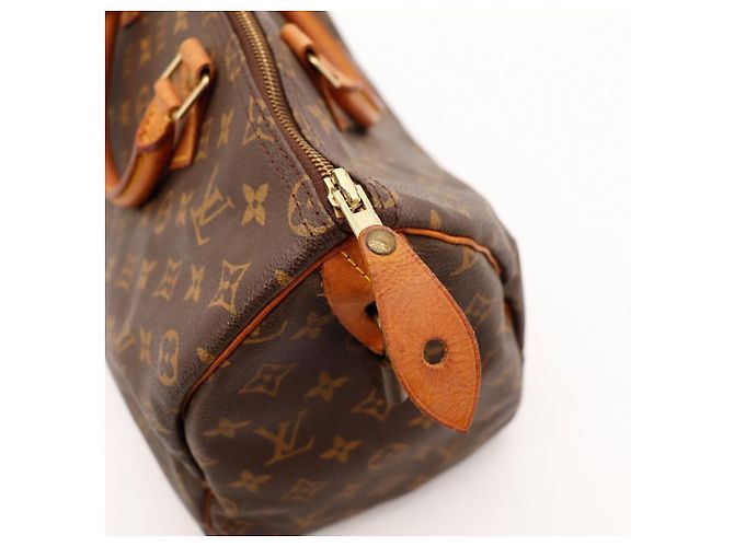 Borsa Louis Vuitton Speedy 30 Monogram Canvas Marrone Monogramma - vista 9