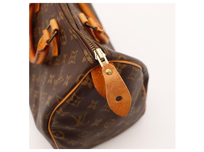 Borsa Louis Vuitton Speedy 30 Monogram Canvas Marrone Monogramma - vista 10