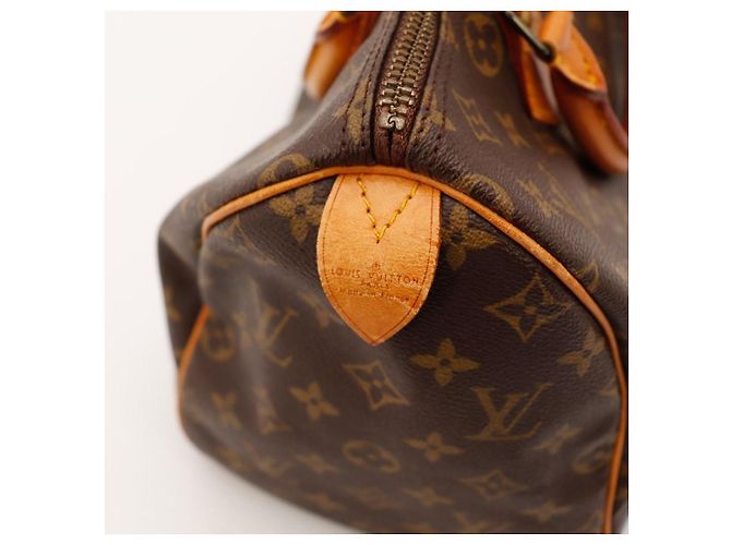 Borsa Louis Vuitton Speedy 30 Monogram Canvas Marrone Monogramma - vista 11
