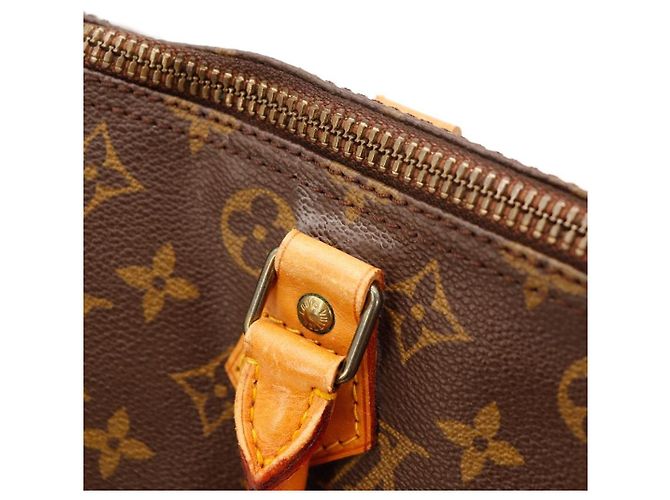 Borsa Louis Vuitton Speedy 30 Monogram Canvas Marrone Monogramma - vista 12